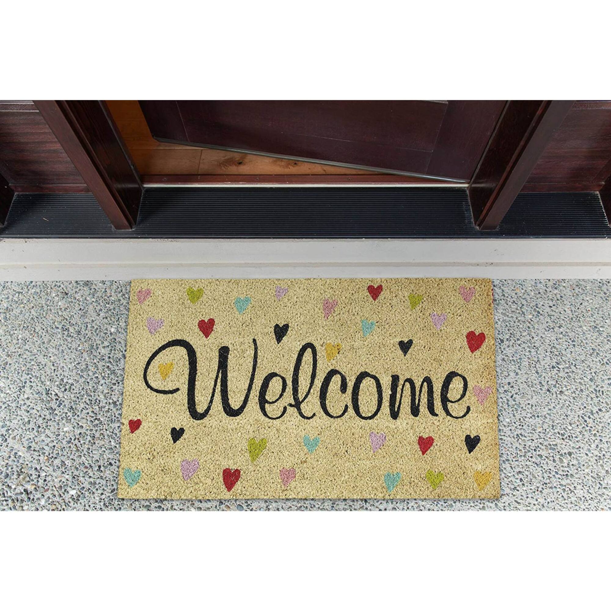 DII® Welcome Hearts Doormat
